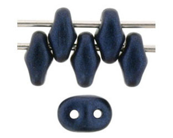 SuperDuo Bead - #79032 Metallic Suede - Dark Blue