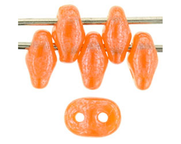 SuperDuo Bead - #L81250 Milky Orange Luster