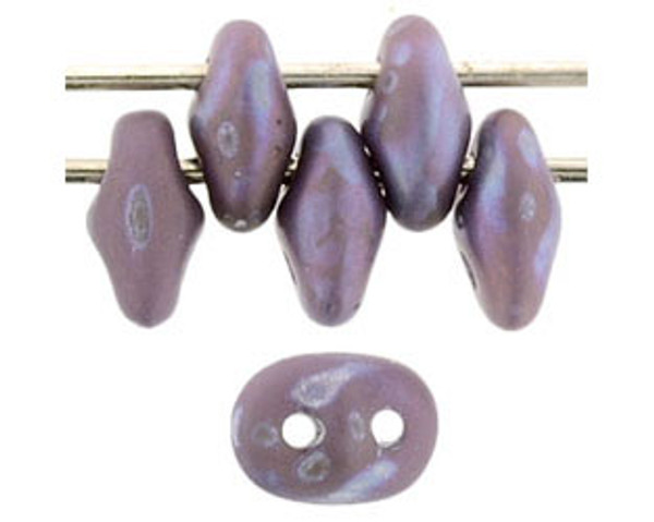 SuperDuo Bead - #MNB23020 Nebula - Amethyst Opaque Matte