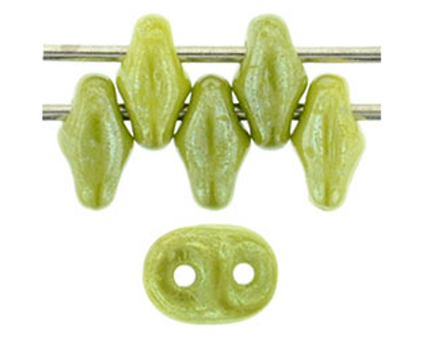 SuperDuo Bead - #L53420 Olive Opaque Luster