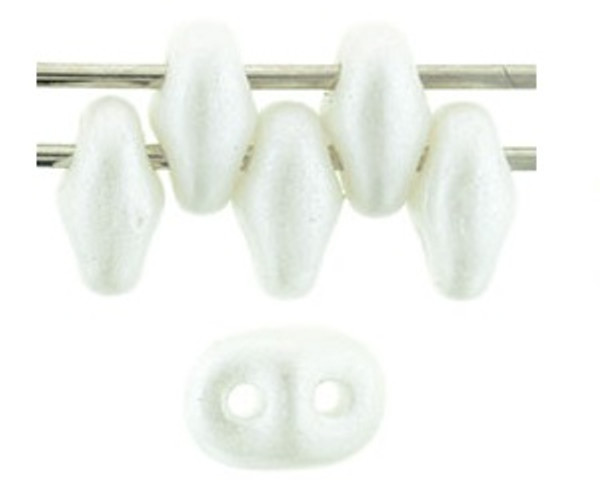 SuperDuo Bead - #24001 Pearl Shine - White