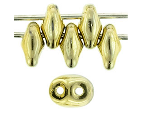 SuperDuo Bead - #26440 Polished Brass