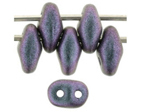 SuperDuo Bead - #94102 Polychrome - Orchid Aqua