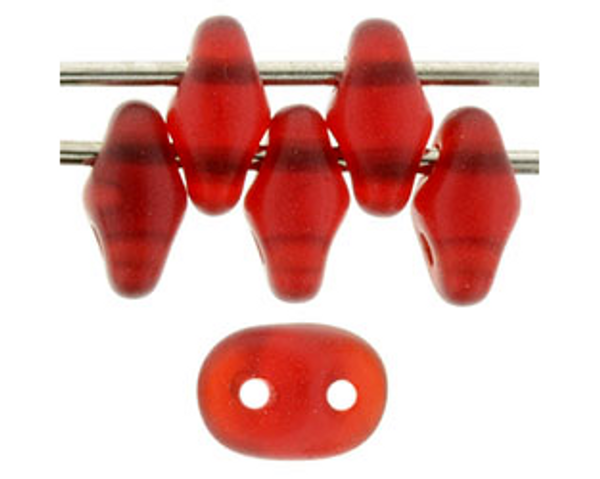 SuperDuo Bead - #M9008 Ruby Matte