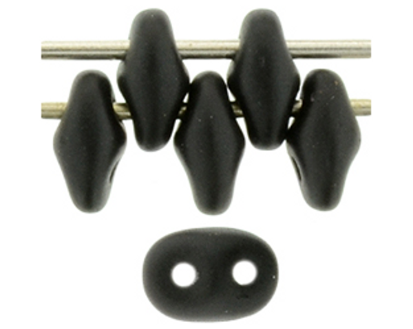 SuperDuo Bead - #29400 Satin Metallic - Black