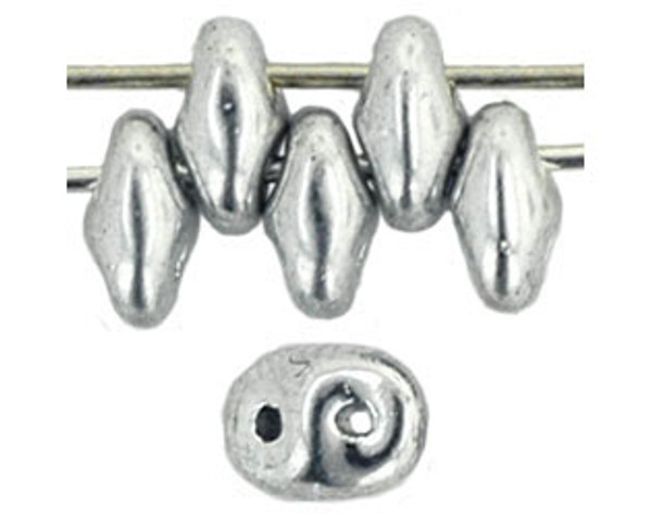 SuperDuo Bead - #27000 Silver Metallic