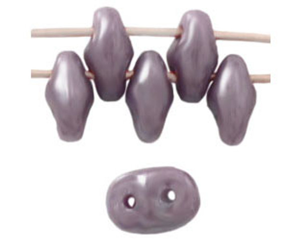 SuperDuo Bead - #L23020 Violet Opaque Luster