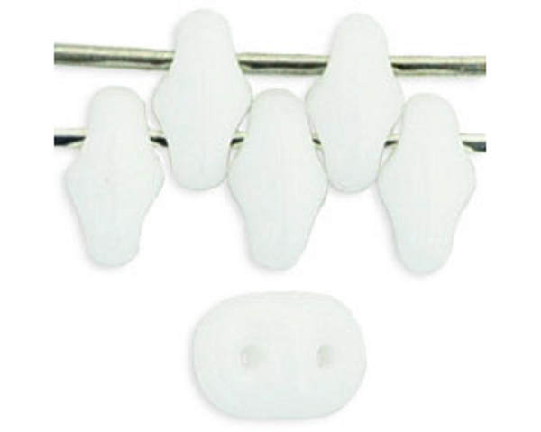 SuperDuo Bead - #0300 White Opaque