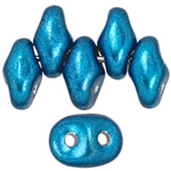 SuperDuo Bead - #06B03 Saturated Metallic Nebulas Blue