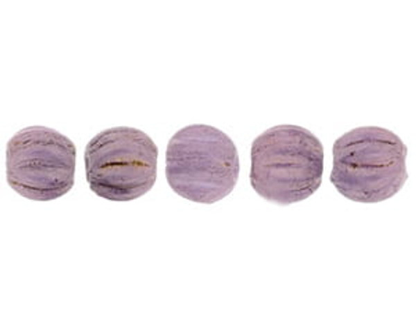 3mm Melon Shaped - Lilac Opaque Luster (100pcs)