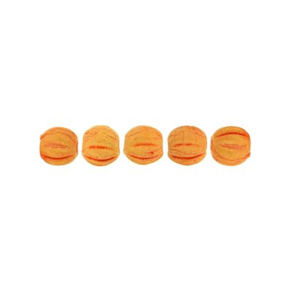 3mm Melon Shaped - Pacifica - Tangerine (100pcs)