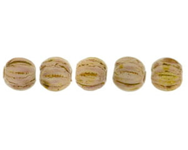 3mm Melon Shaped - Rose Gold Topaz Opaque Luster (100pcs)