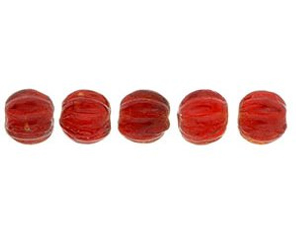 3mm Melon Shaped - Siam Ruby (100pcs)