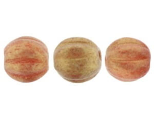 5mm Melon Shaped - Sueded Gold Ruby (50pcs)