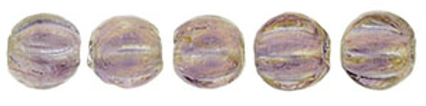 3mm Melon Shaped - Amethyst Rainbow Luster (100pcs)