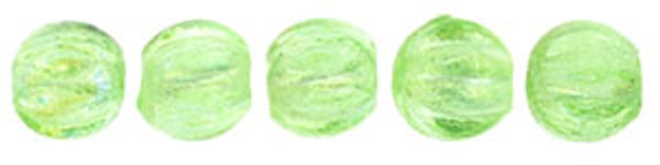 3mm Melon Shaped - Peridot Rainbow Luster (100pcs)