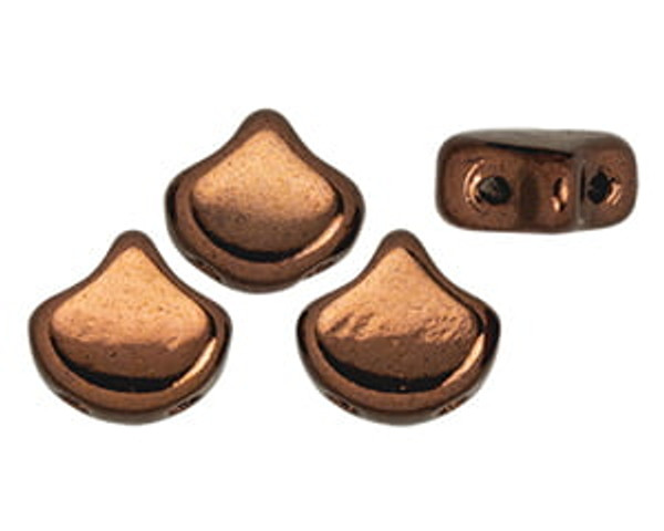 Ginkgo Leaf Bead - Dark Bronze Metallic