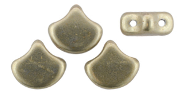 Ginkgo Leaf Bead - ColorTrends: Sueded Gold - Cloud Dream