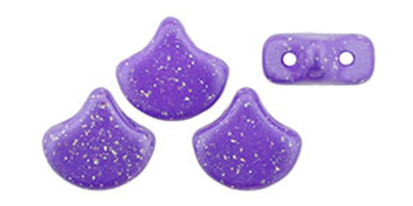 Ginkgo Leaf Bead - Stardance - Ultra Violet