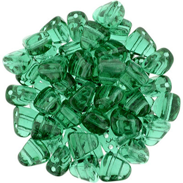 Matubo 2-Hole Nib-Bit - #5072 Emerald Transparent