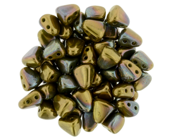 Matubo 2-Hole Nib-Bit - #Y5342 Olive Opaque Bronze Vega