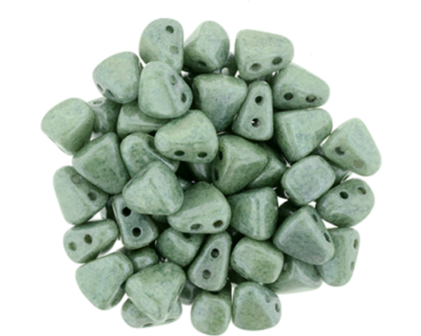 Matubo 2-Hole Nib-Bit - #64454 Stone Green Luster