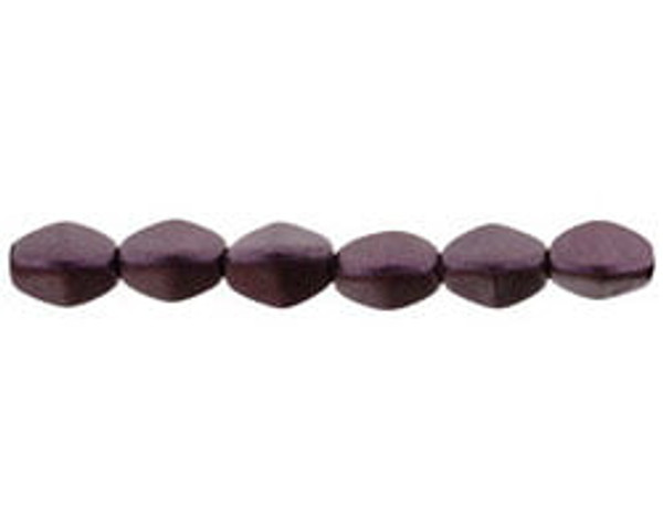 5x3mm Pinch Beads - #79083 Metallic Suede Dark Plum