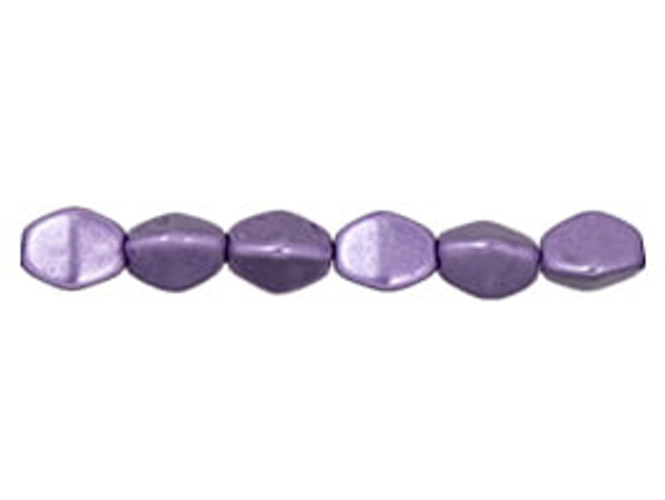 5x3mm Pinch Beads - #06B08 Saturated Crocus Petal Metallic