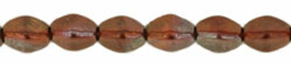 5x3mm Pinch Beads - #Y9008 Siam Ruby Bronze Vega