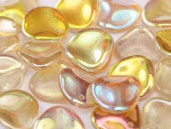 Rose Petals 8mm - Crystal Lemon Rainbow