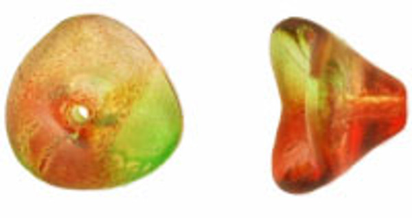 Three Petal Flowers - Dual Coated Peach/Pear