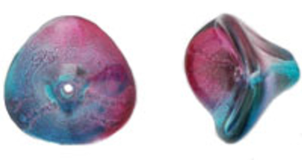 Three Petal Flowers -  Dual Coated Pink/Blue *Discontinued*