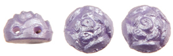 Roseta Two-Hole Cabochon - Powdery - Lavender