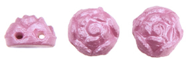 Roseta Two-Hole Cabochon - Powdery - Radiant Orchid