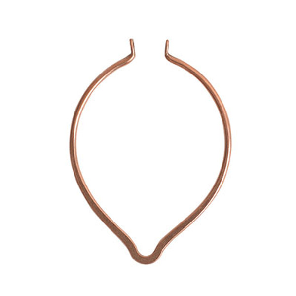 Bezel - Pendant: Oval Point Open Wire Large by Nunn Design | 1 Each