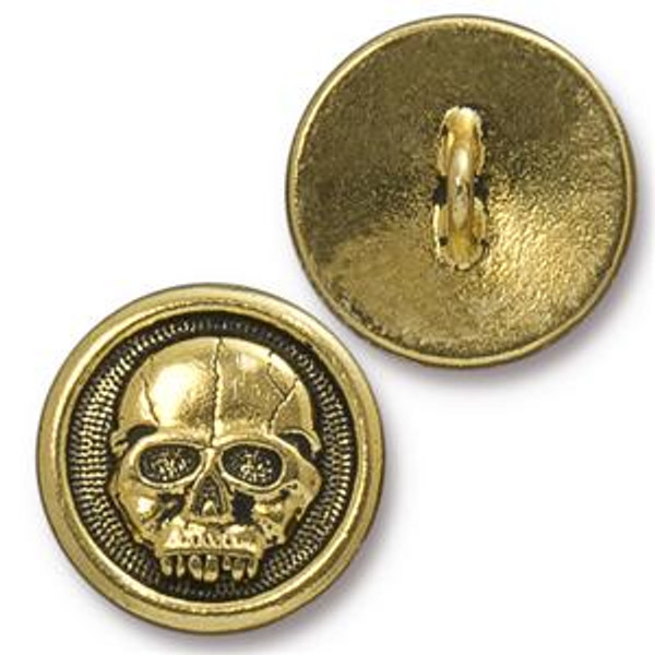 TierraCast Button: Scary Skull | Pk of 2 *Discontinued*