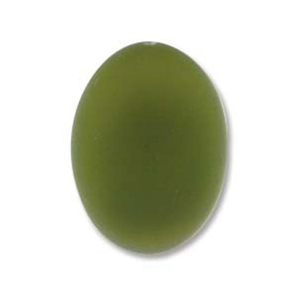 Lunasoft Oval Cabochon 25x18MM - Olive | 1 Each *Discontinued*