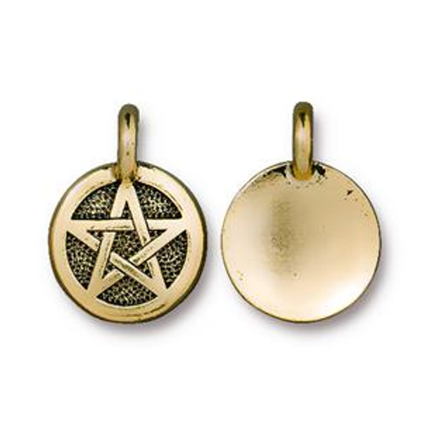 TierraCast Charms: Pentagram | Pk of 2