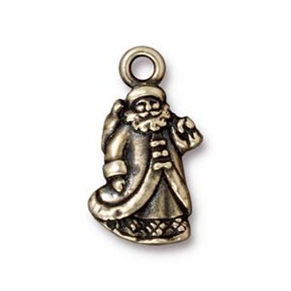 Tierracast Charms: Drop, St. Nick | Pk of 4