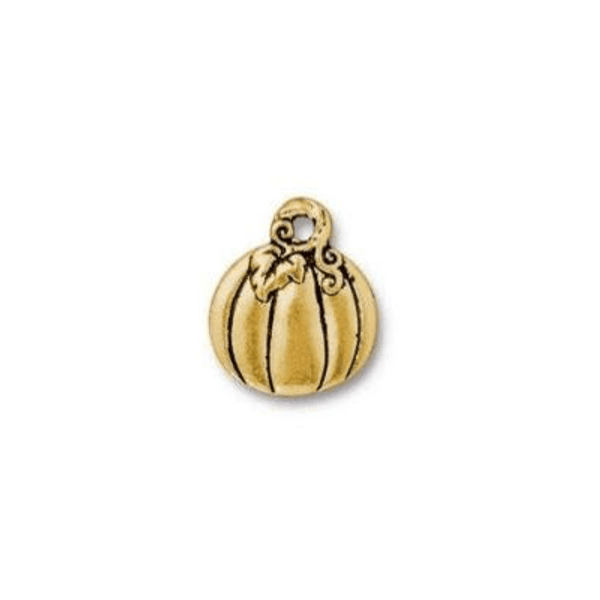 Limited Edition! Spicy Pumpkin Drop Charm by TierraCast | Pk of 2