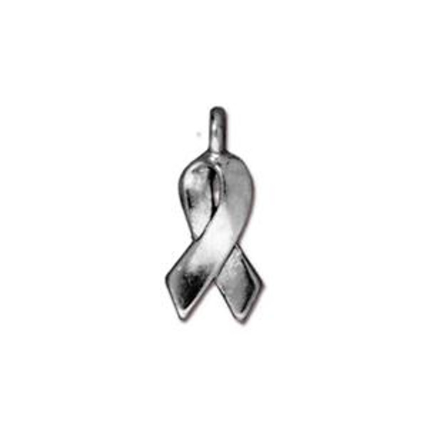 Charms: Drop, Awareness by TierraCast | Pk of 2