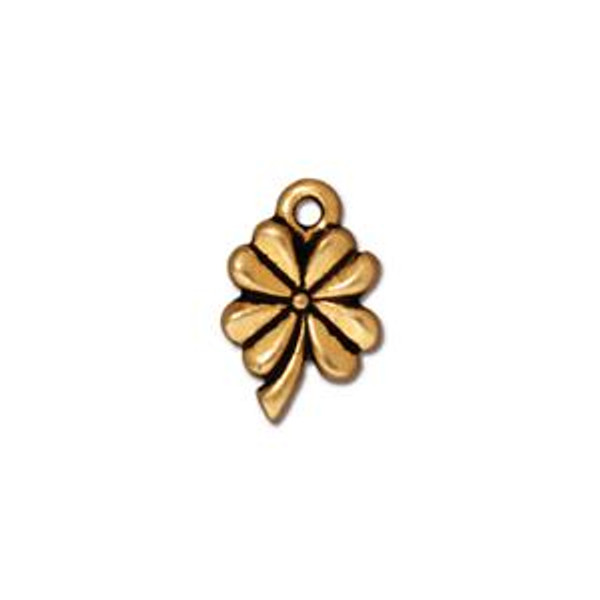Charms: Drop, 4 Leaf Clover by TierraCast | Pk of 4