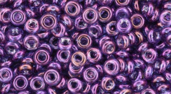 Demi Round Bead by Toho #205 Dark Amethyst Gold Luster