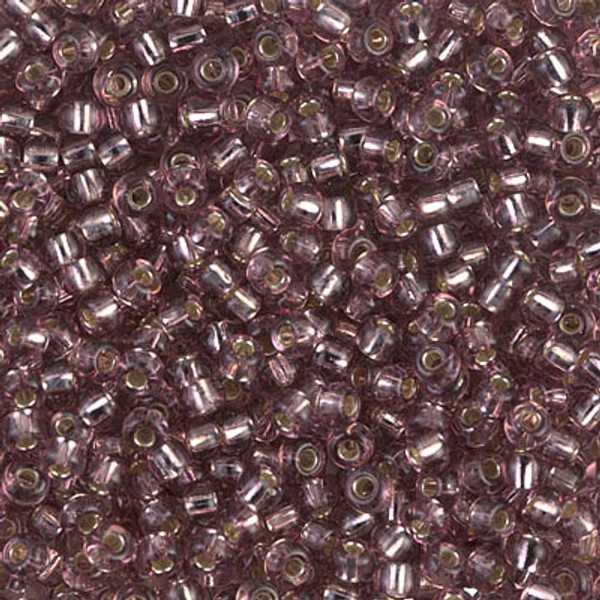 Round Seed Bead by Miyuki - #12 Smoky Amethyst Transparent Silver-Lined