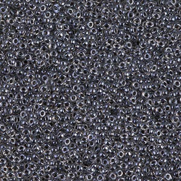 Round Seed Bead by Miyuki - #1559 Charcoal Inside Color Lined Sparkle