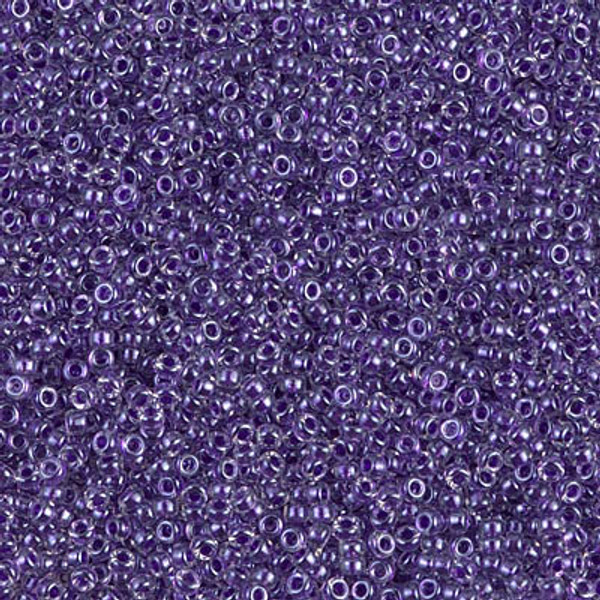 Round Seed Bead by Miyuki - #1558 Amethyst Inside Color Lined Sparkle
