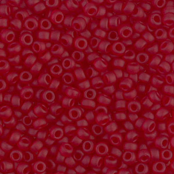 Round Seed Bead by Miyuki - #141-F Ruby Transparent Matte