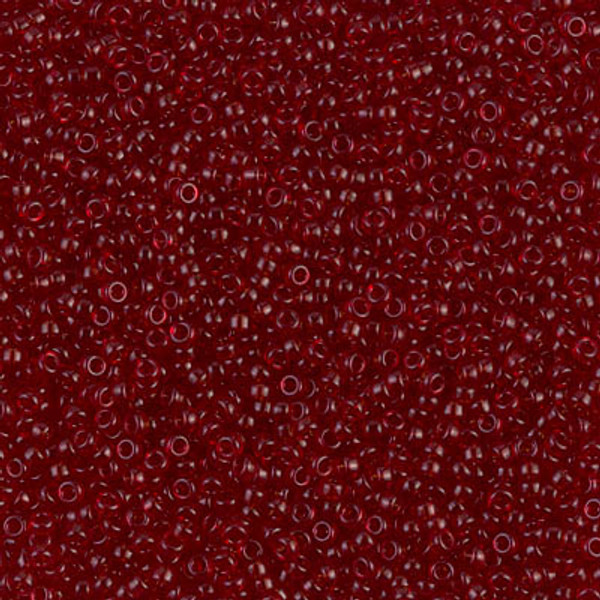 Round Seed Bead by Miyuki - #141-D Dark Ruby Transparent