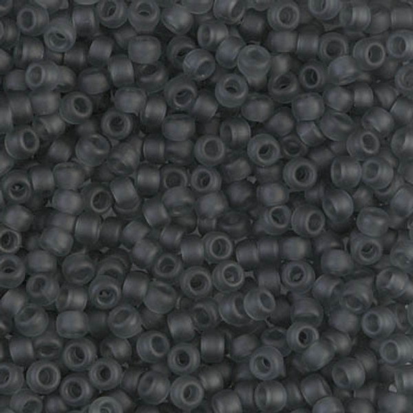 Round Seed Bead by Miyuki - #152-F Gray Transparent Matte