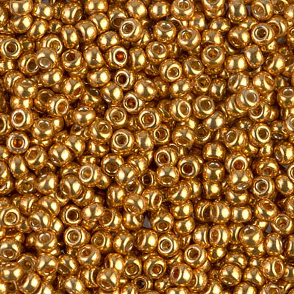 Round Seed Bead by Miyuki - #4203 Duracoat Galvanized Yellow Gold
